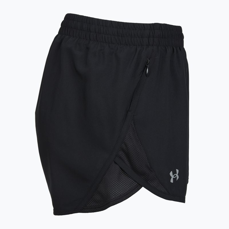 Dámske bežecké šortky Under Armour Fly By 3" black/black/reflective 3