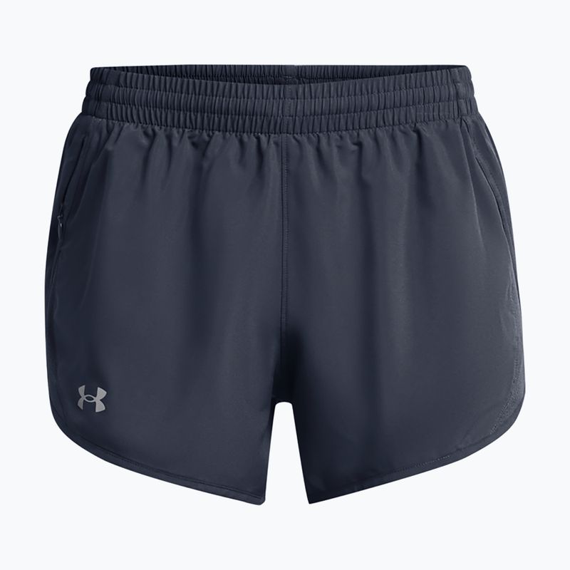 Dámske bežecké šortky Under Armour Fly By 3" čierno/biele/reflexné 5