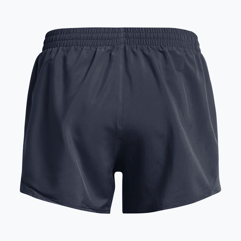 Dámske bežecké šortky Under Armour Fly By 3" čierno/biele/reflexné 6