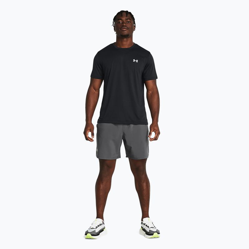 Pánske bežecké šortky Under Armour Launch 7" castlerock/castlerock/reflective 2