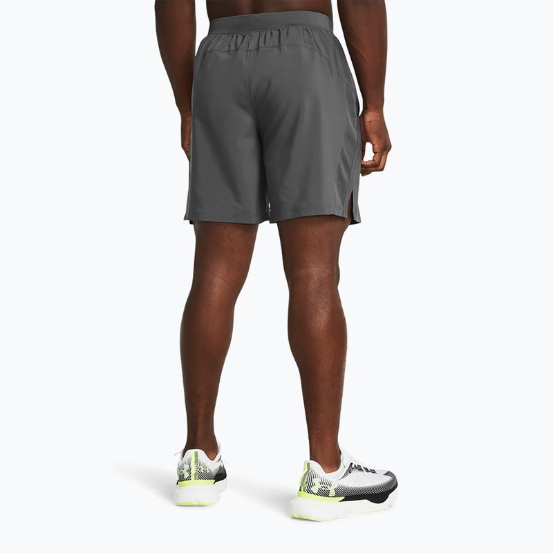Pánske bežecké šortky Under Armour Launch 7" castlerock/castlerock/reflective 3