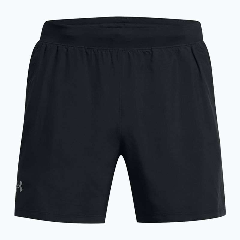 Pánske šortky na behanie Under Armour Launch 5" black/black/reflective