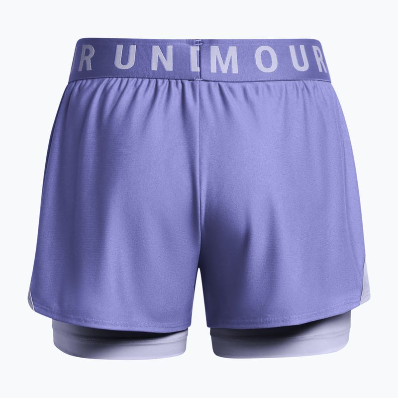 Dámske tréningové šortky Under Armour Play Up 2-In-1 starlight/celeste/celeste 6