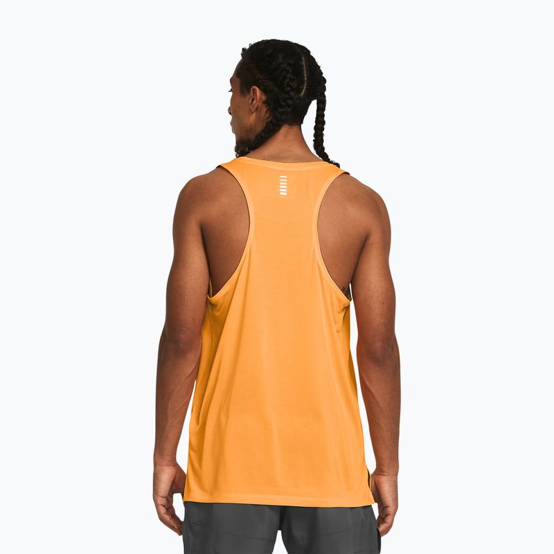 Pánske bežecké tielko Under Armour Streaker Singlet nova orange/reflexné 2