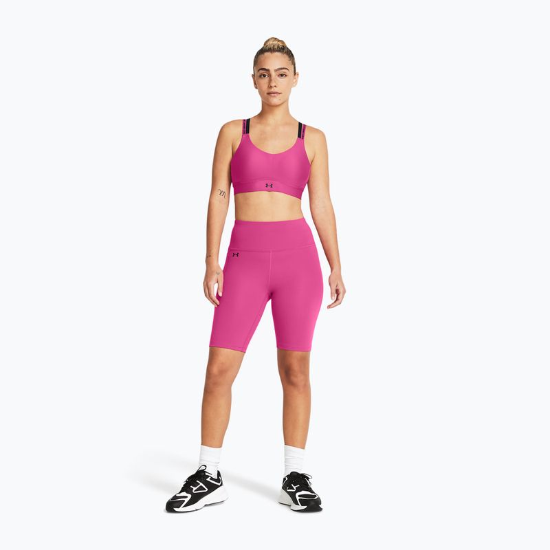 Dámske tréningové šortky Under Armour Motion Bike Short astro pink/black 2