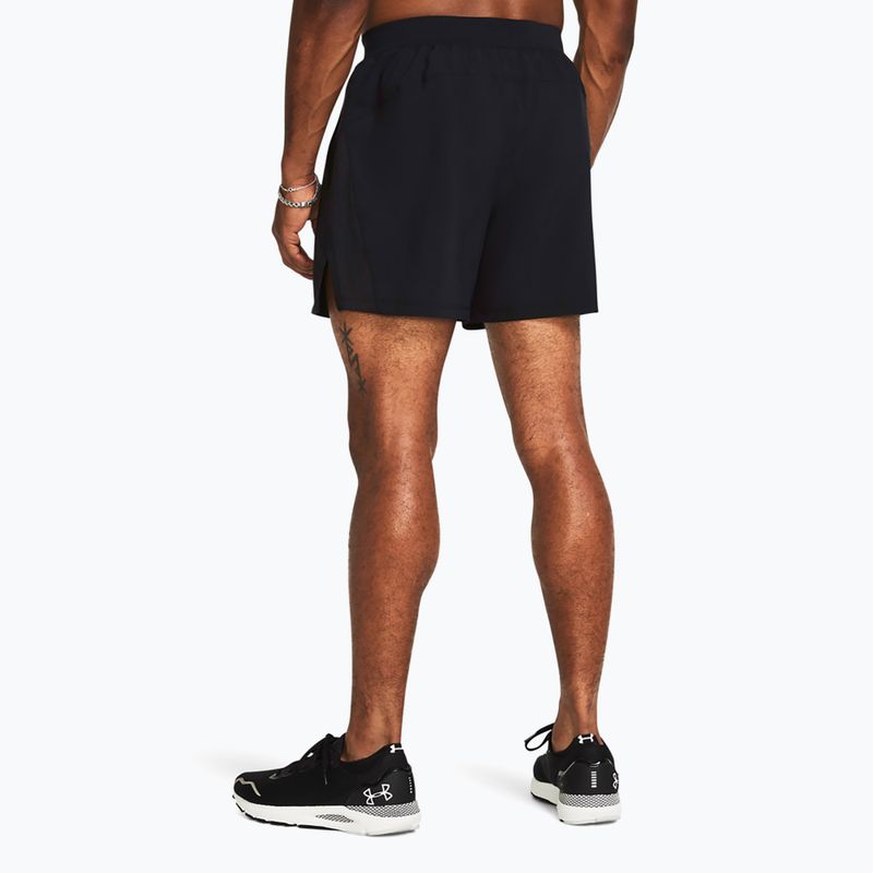 Pánske bežecké šortky Under Armour Lanch 5" Unlined black / black / reflective 3