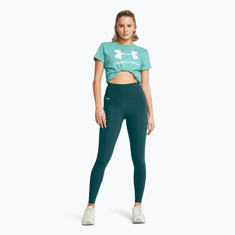 Dámske legíny Under Armour Motion hydro teal/white 2