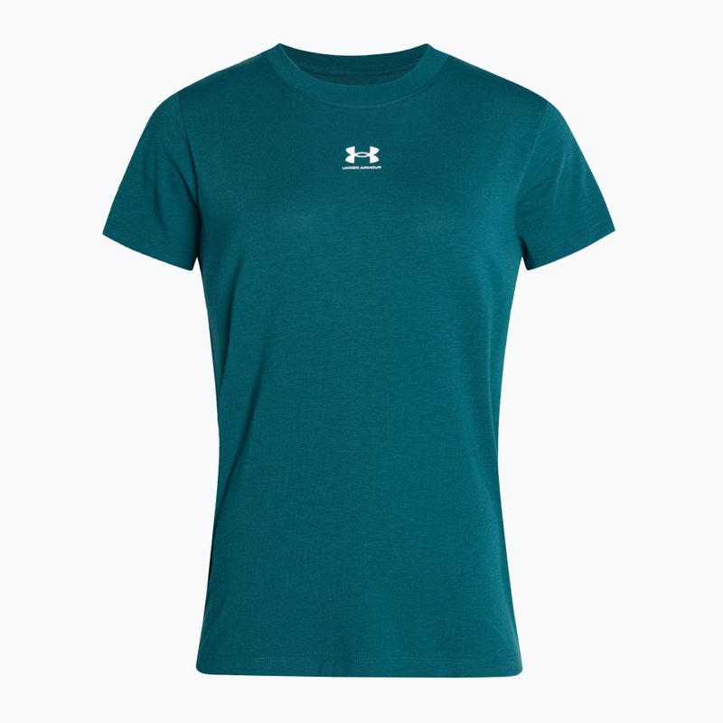 Dámske tréningové tričko Under Armour Off Campus Core hydro teal/white 3