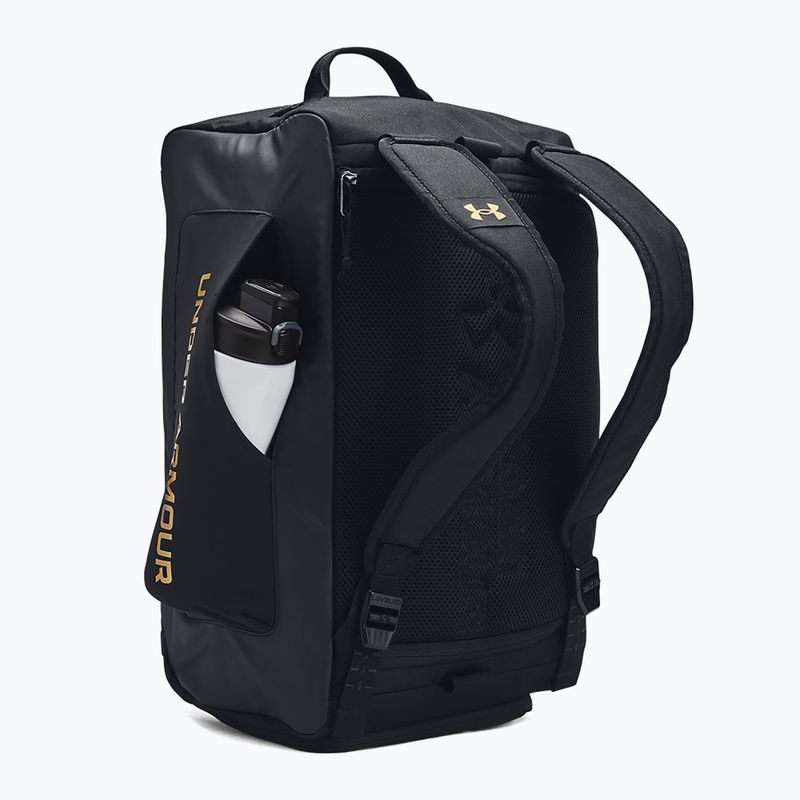 Športová taška Under Armour Contain Duo 40 l black/metallic gold 3