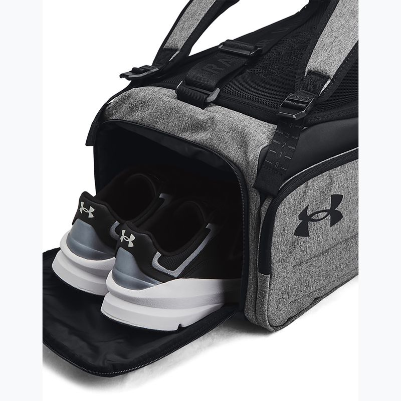 Športová taška Under Armour Contain Duo 40 l Castlerock Medium Heather/Black/White 5