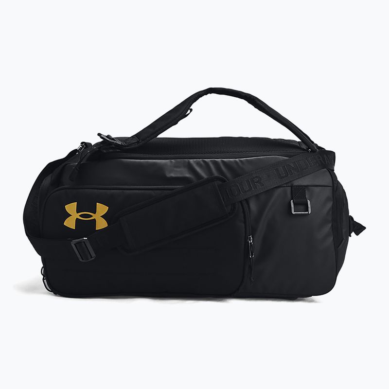 Tréningová taška Under Armour Contain Duo 50 l black/metallic gold