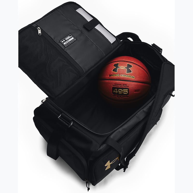 Tréningová taška Under Armour Contain Duo 50 l black/metallic gold 4