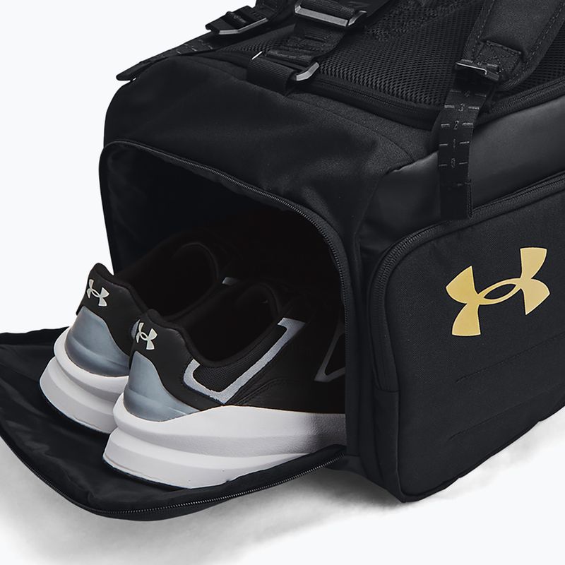 Tréningová taška Under Armour Contain Duo 50 l black/metallic gold 5