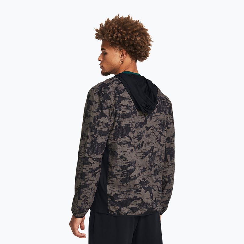 Pánska bunda Under Armour Project Rock Iso Tide Hybrid brown 2