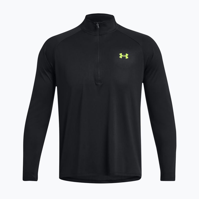 Pánska mikina Under Armour Tech 2.0 1/2 Zip black/high vis yellow 4