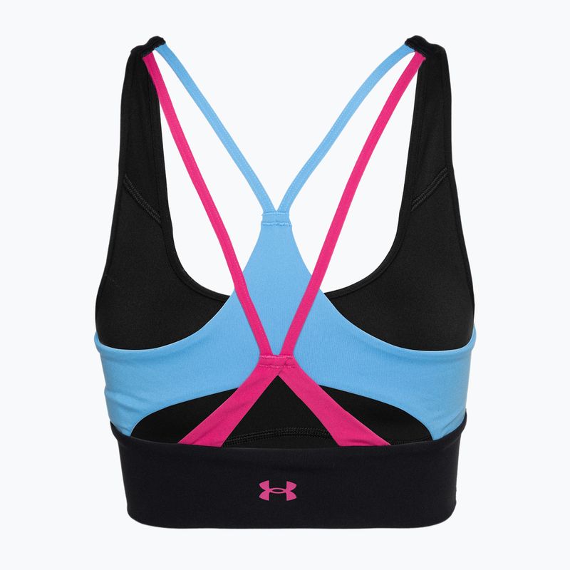 Dámske tréningové legíny Under Armour Project Rock LG Grind Sportlette black/viral blue/astro pink 2