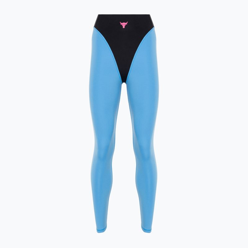 Dámske tréningové legíny Under Armour Project Rock LG Grind Ankle Leg black/viral blue/astro pink 4