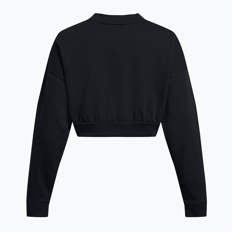 Dámska tréningová mikina Under Armour Rival Terry Os Crop Crew black/white 4