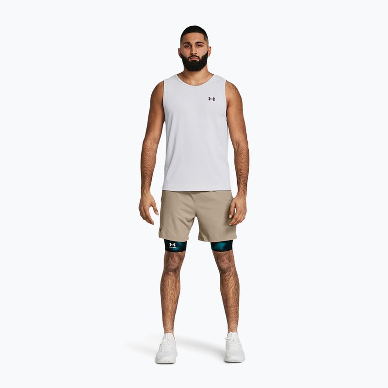 Men's training shorts Under Armour UA Vanish Woven 6in timberwolf taupe/black 2
