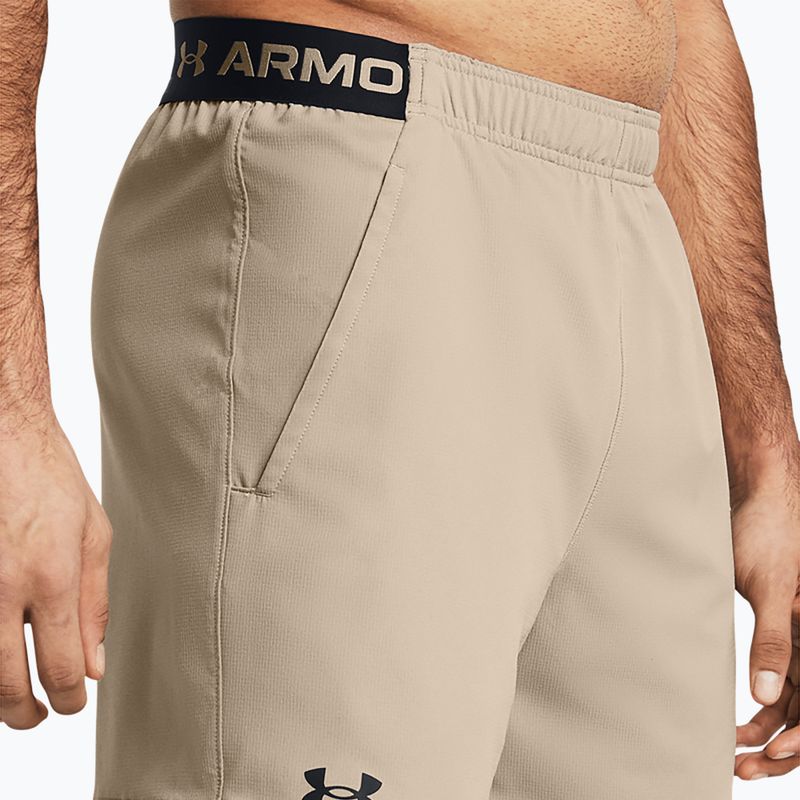 Men's training shorts Under Armour UA Vanish Woven 6in timberwolf taupe/black 4