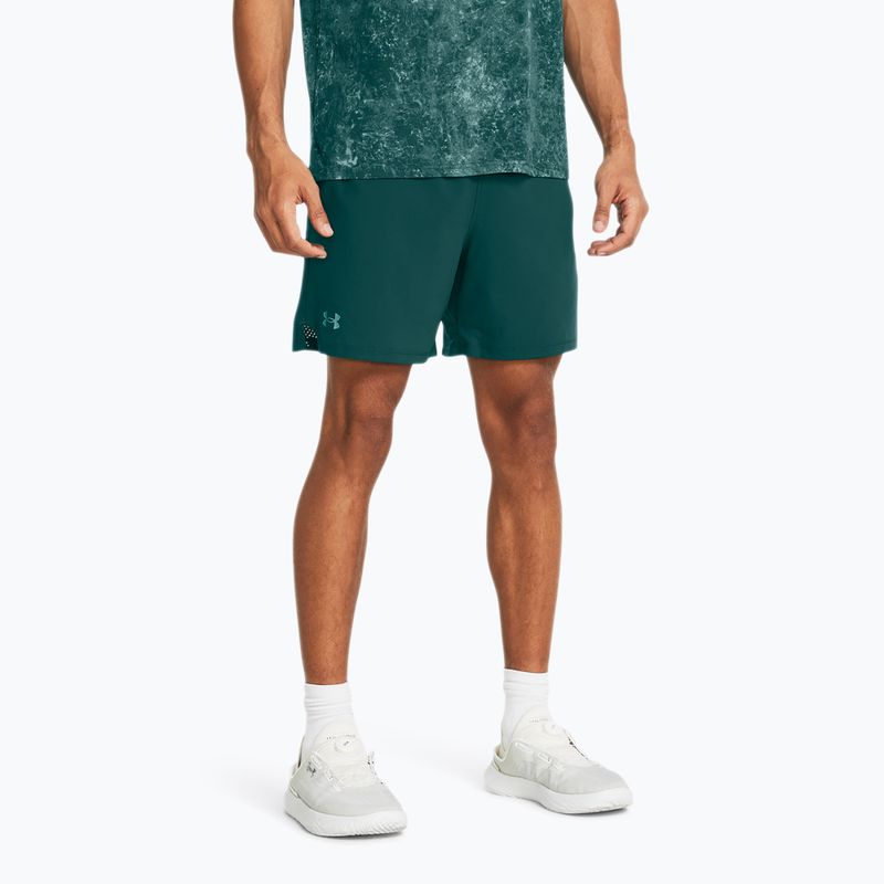 Pánske tréningové šortky Under Armour Ua Vanish Woven 6in hydro teal/radial turquoise