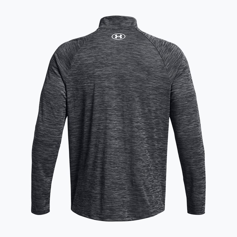 Pánska mikina Under Armour Tech Textured 1/2 Zip LS black/white 2