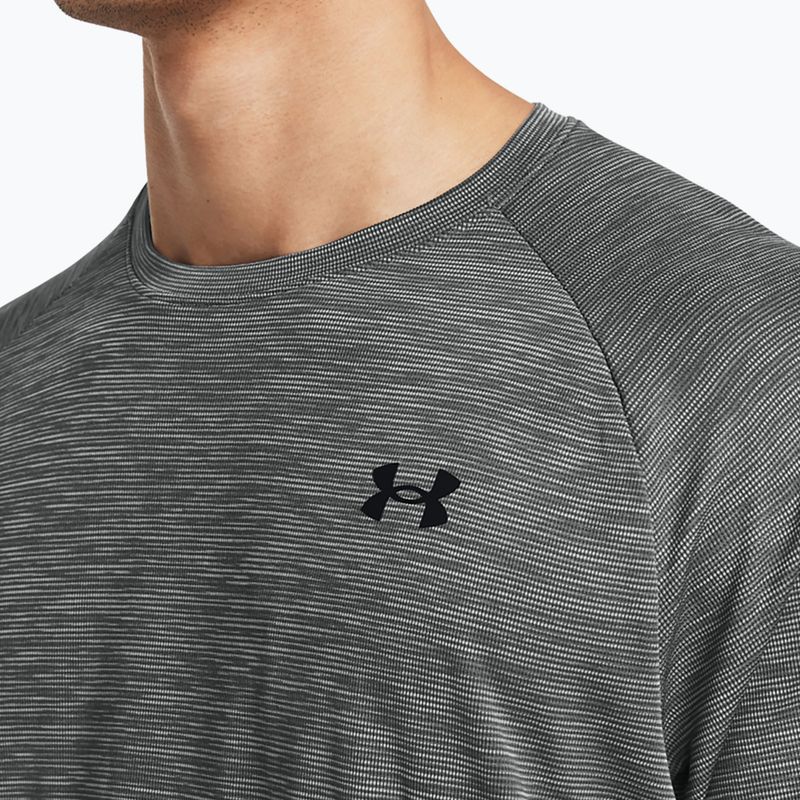 Pánske tričko Under Armour Tech Textured castlerock/black 3