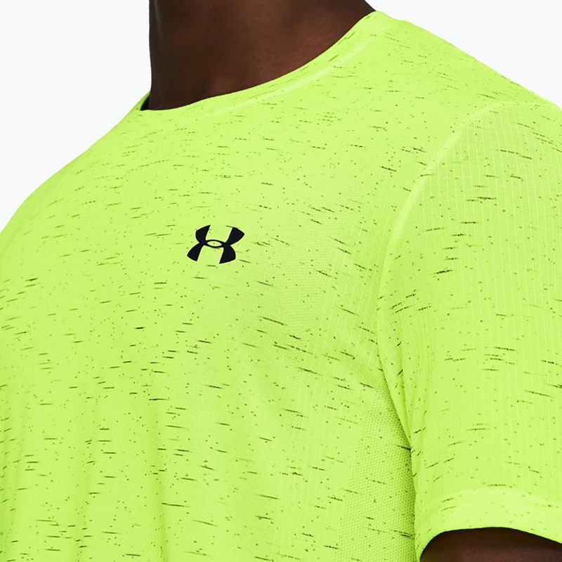 Pánske tričko Under Armour Vanish Seamless s vysokou viditeľnosťou žlto-čierne 3