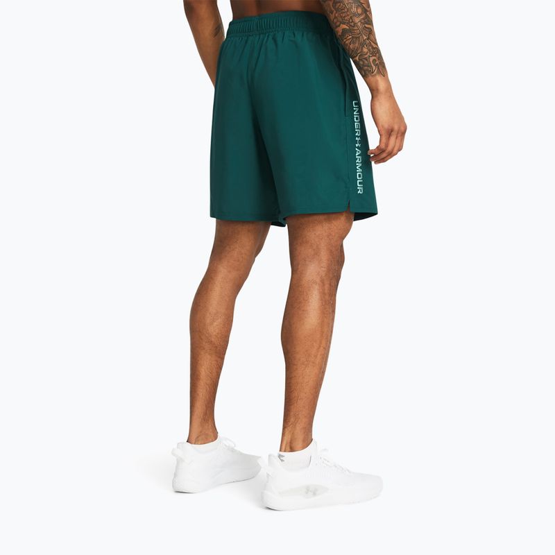 Pánske tréningové šortky Under Armour Woven Wdmk hydro teal/radial turquoise 3