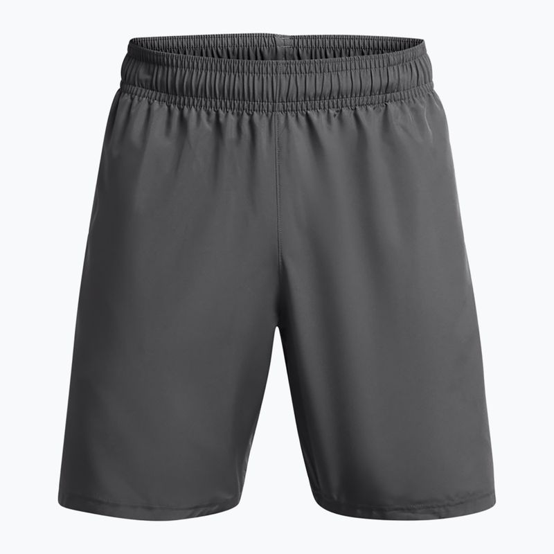Pánske tréningové šortky Under Armour Woven Wordmark castlerock/white 5