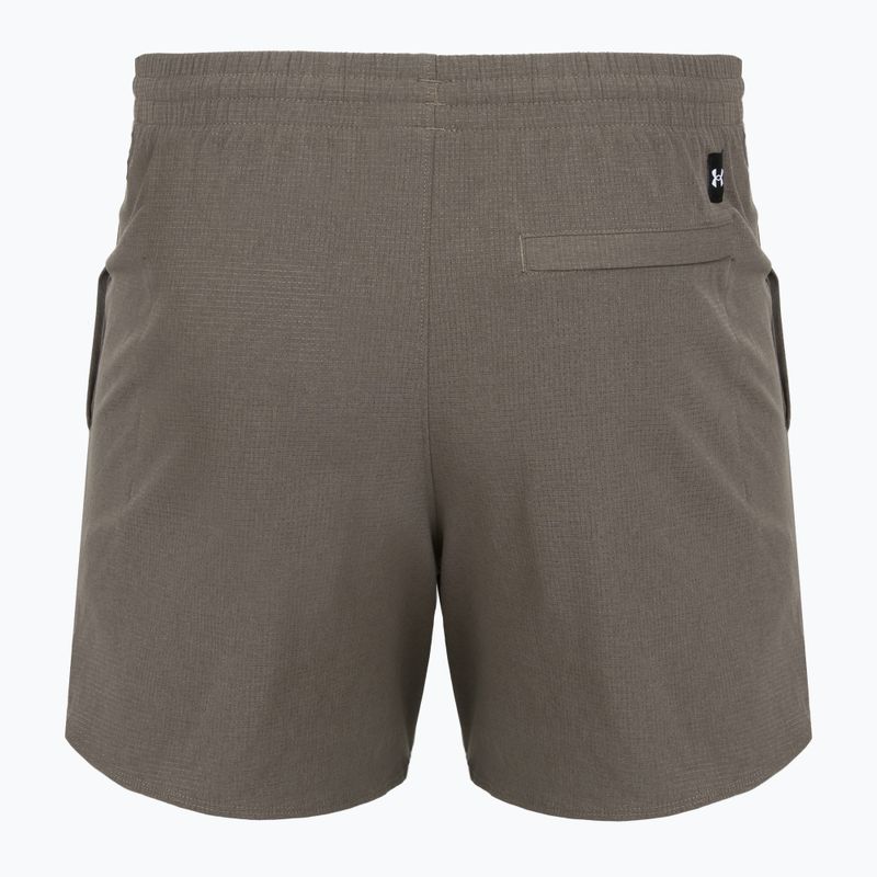 Pánske tréninkové šortky Under Armour Project Rock Camp brown 2