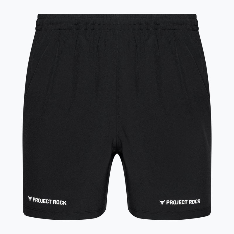 Pánske tréningové šortky Under Armour Project Rock Ultimate 5" black/white
