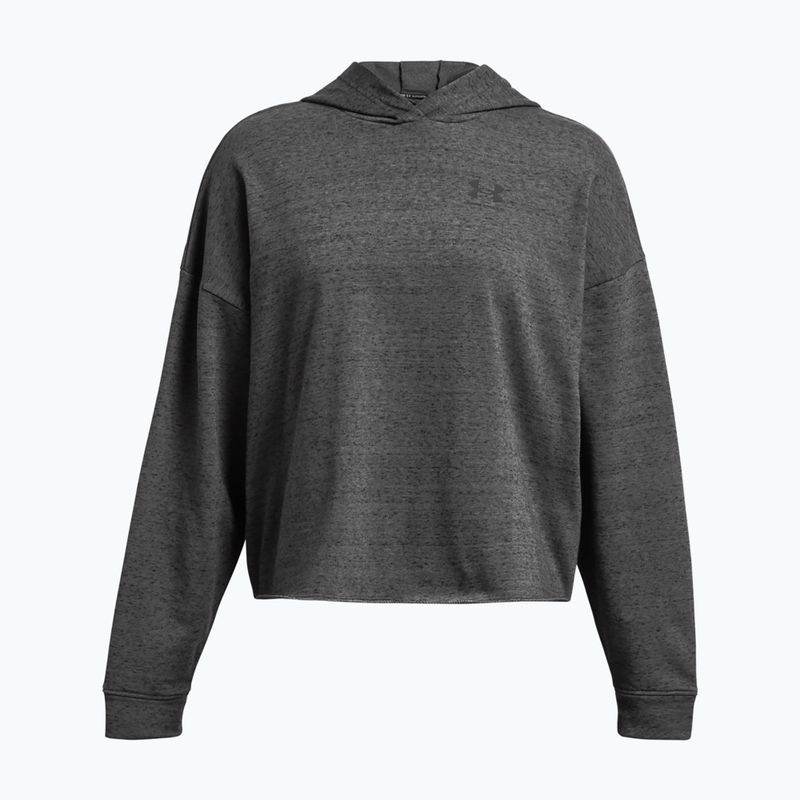 Under Armour dámska tréningová mikina Rival Terry OS Hoodie castlerock full heather/black 4