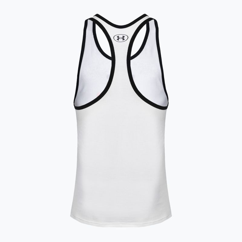 Pánske tréningové tielko Under Armour Project Rock Get To Work Tank white/black/phoenix fire 2