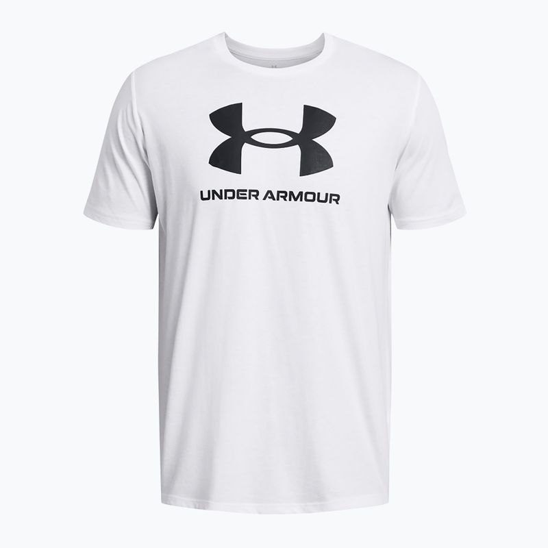 Pánske tričko Under Armour Sportstyle Logo Update white/black 3