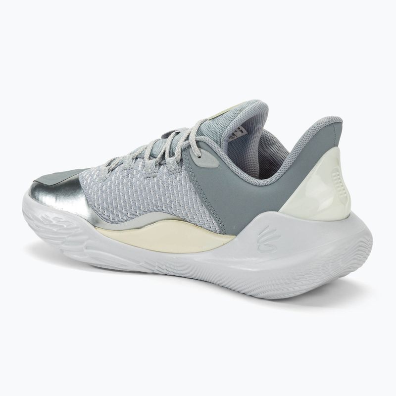 Basketbalová obuv Under Armour Curry 11 YW halo gray/steel/white clay 3