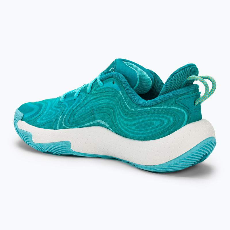 Basketbalová obuv Under Armour Spawn 6 circuit teal/sky blue/white 3