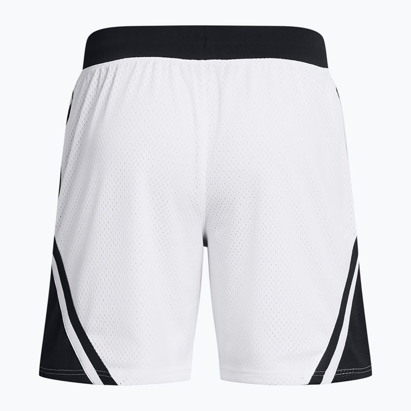 Pánske basketbalové šortky Under Armour Curry Mesh Short 4 white/black/white 2