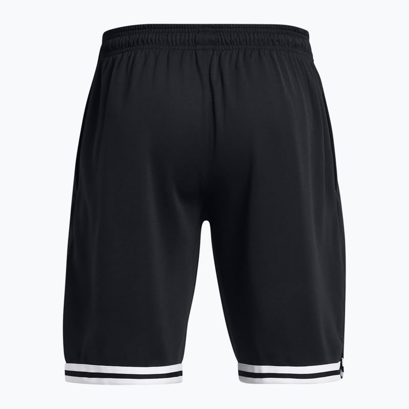 Pánske 10" šortky Under Armour Obvodové šortky čierna/biela 2