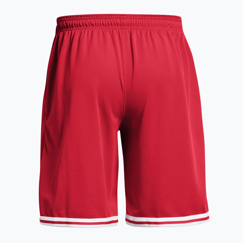 Pánske basketbalové šortky Under Armour 10" Perimeter Short red/white 2