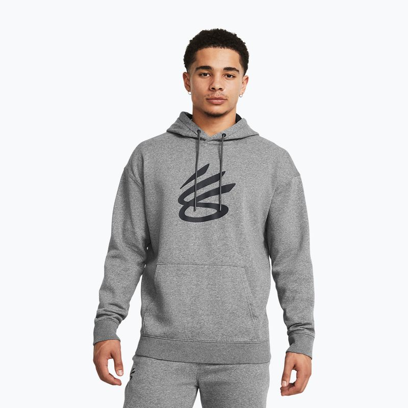 Pánska mikina Under Armour Curry Splash Hoodie castlerock/black