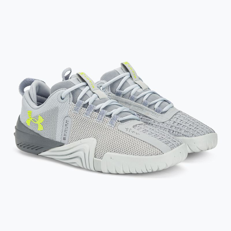 Pánska tréningová obuv Under Armour TriBase Reign 6 mod gray/starlight/high vis yellow 4