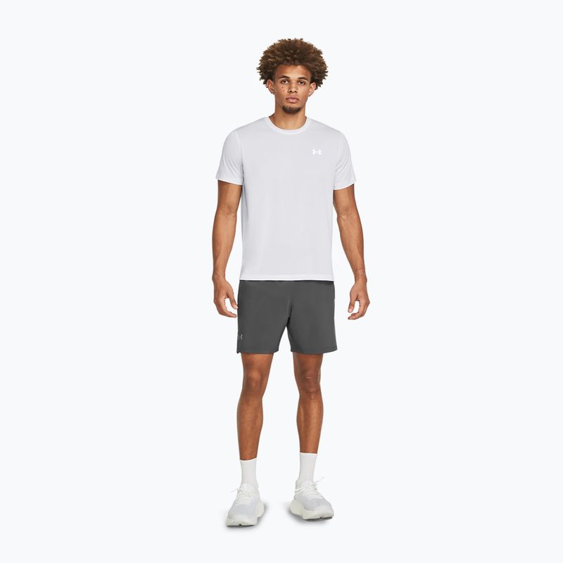 Pánske bežecké šortky Under Armour Launch Elite 2In1 7'' castelrock/castelrock/reflective 2