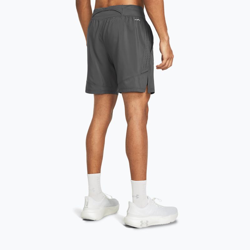 Pánske bežecké šortky Under Armour Launch Elite 2In1 7'' castelrock/castelrock/reflective 3