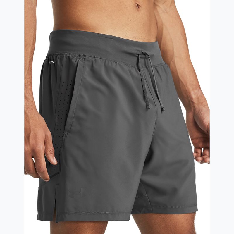 Pánske bežecké šortky Under Armour Launch Elite 2In1 7'' castelrock/castelrock/reflective 4