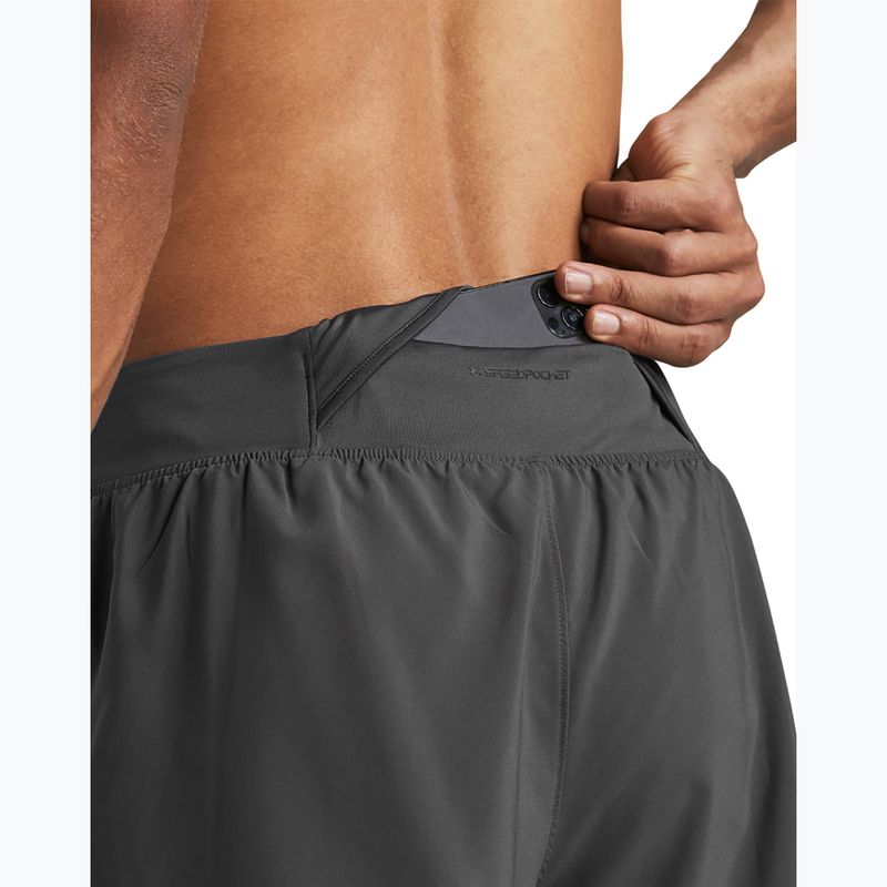 Pánske bežecké šortky Under Armour Launch Elite 2In1 7'' castelrock/castelrock/reflective 5