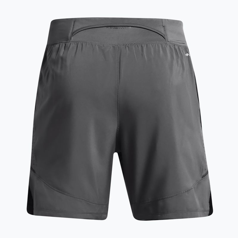 Pánske bežecké šortky Under Armour Launch Elite 2In1 7'' castelrock/castelrock/reflective 7