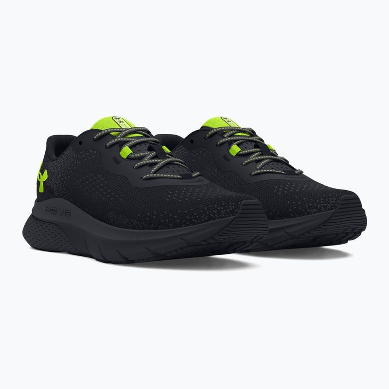 Under Armour Hovr Turbulence 2 pánska bežecká obuv black/black/high vis yellow 7