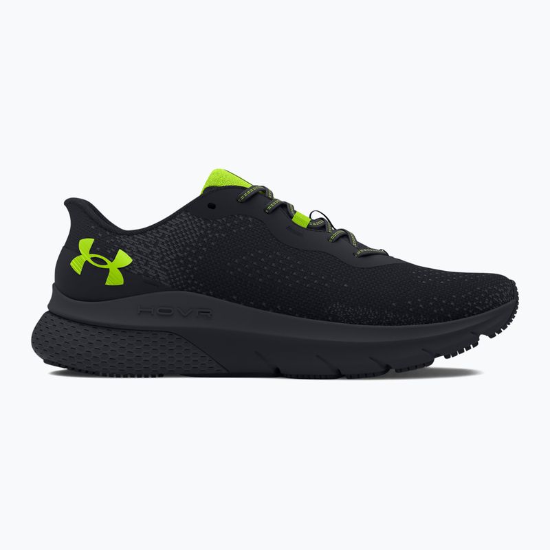 Under Armour Hovr Turbulence 2 pánska bežecká obuv black/black/high vis yellow 8