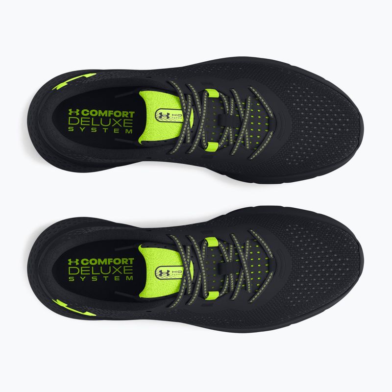 Under Armour Hovr Turbulence 2 pánska bežecká obuv black/black/high vis yellow 10